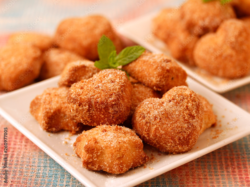 Almond cookies. Heart-shaped. Almond cookies. Heart-shaped.