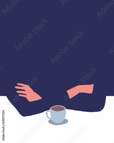 Concept Illustration of Contemplation