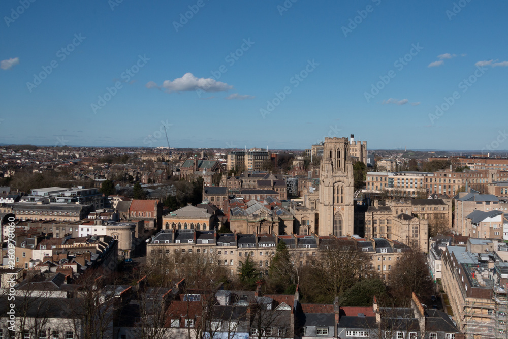Obraz premium Wills memorial building from above