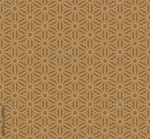 Seamless geometric pattern.Traditional Japanese woofwork ornament Kumiko.