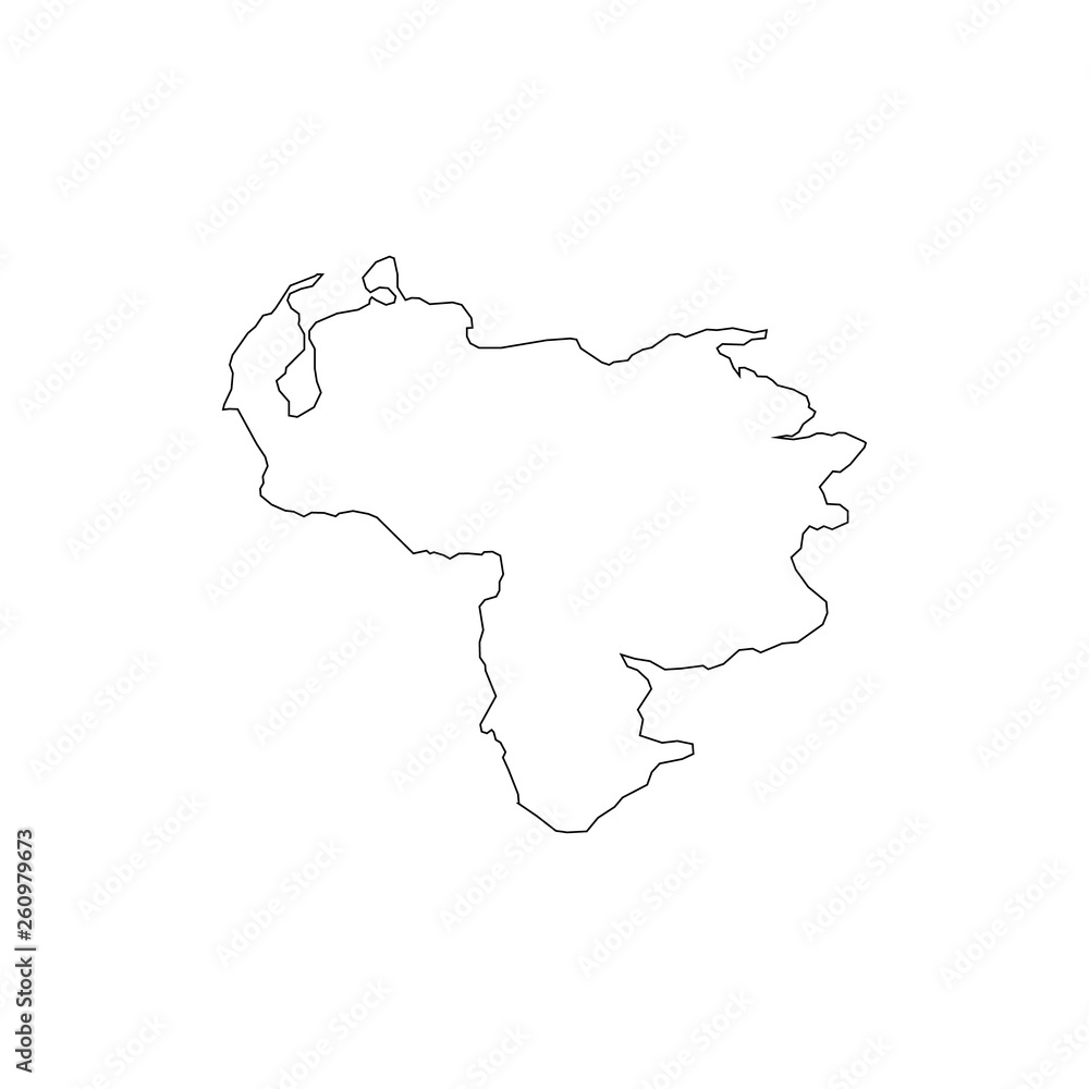 vector map of Venezuela