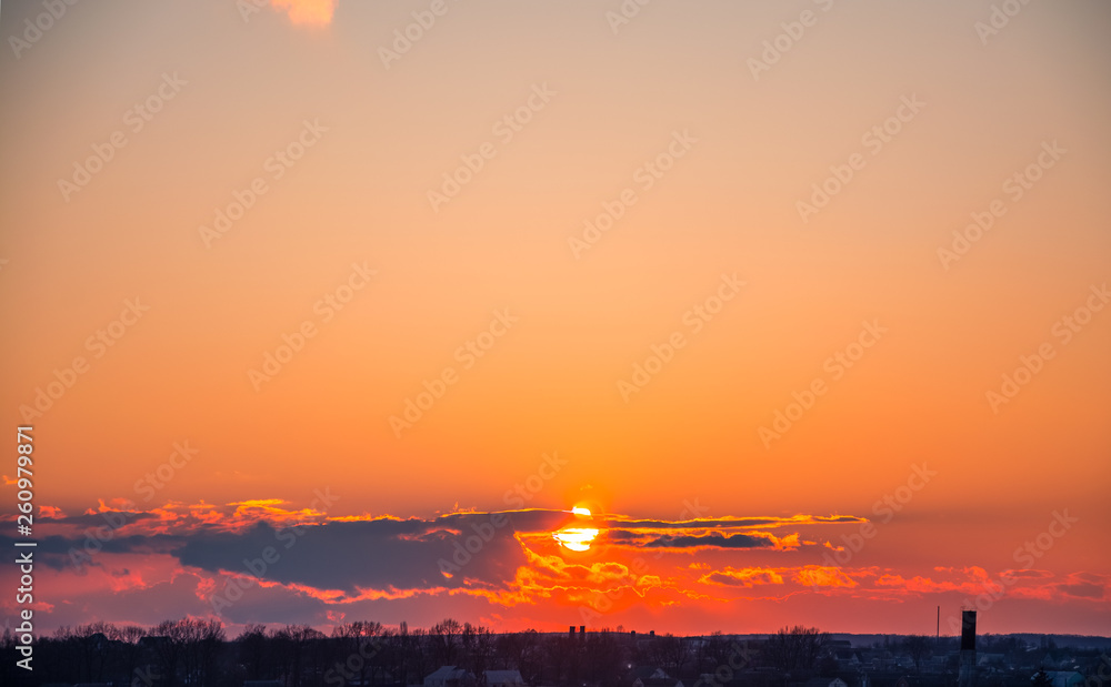 Sky in sunset and sunrise