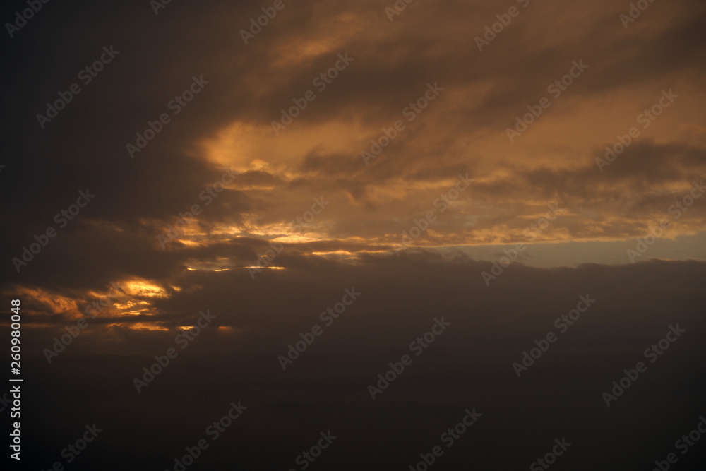 Fototapeta premium Coucher de soleil à Saint Julien le Montagnier ( Var )