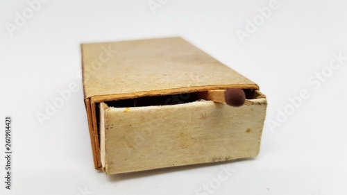 An old, worn matchbox © Richard