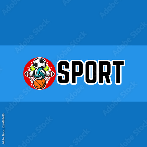 Sports Background Vector Design Template