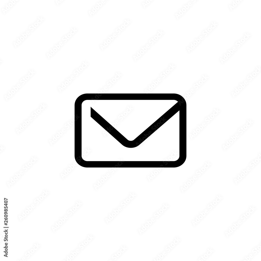 Chat email envelope letter mail message icon vector in Line style Chat email envelope letter mail message icon vector in Line style