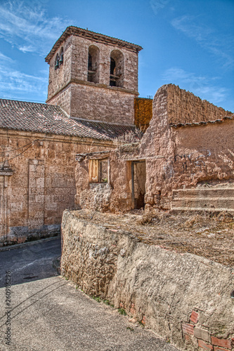 Church of San Esteban is located in Roa de Duero  a historical village of the province of Burgos  in Castilla y Leon  Spain