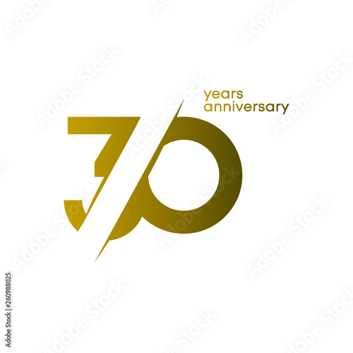 30 Years Anniversary Vector Template Design Illustration