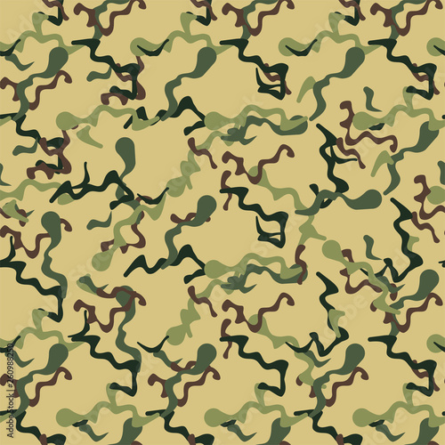 Camouflage Seamless Pattern, Clothing Camouflage