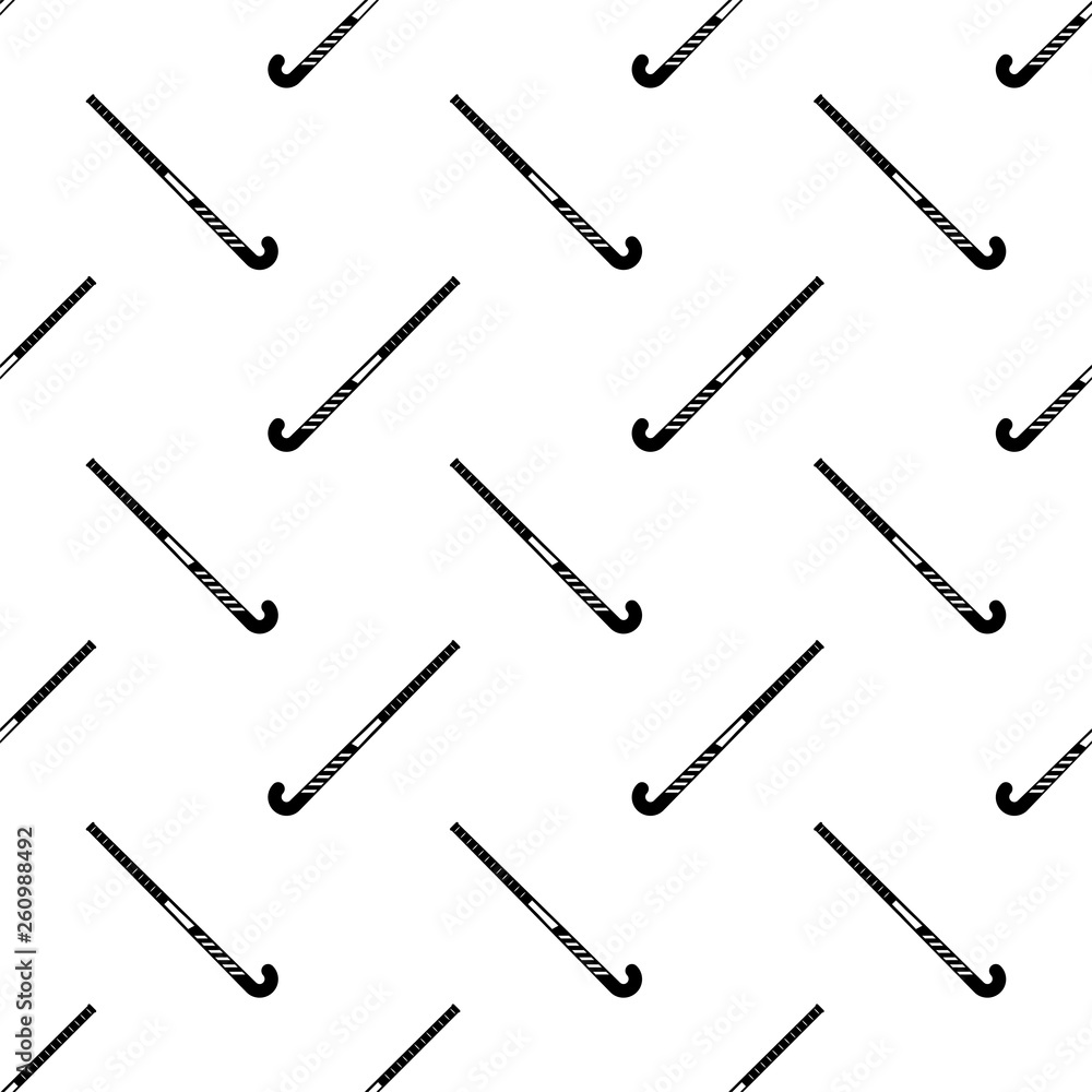Hockey Stick Icon Seamless Pattern, Hockey Sport Accessories Hockey Stick Icon Seamless Pattern, Hockey Sport Accessories