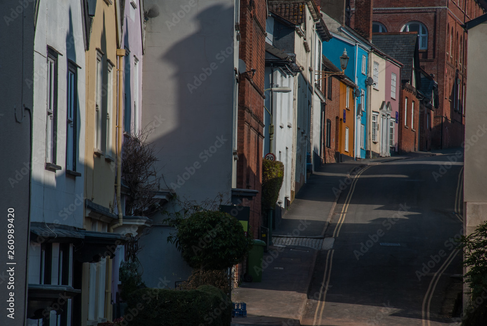 Small road in the city of Bristol.