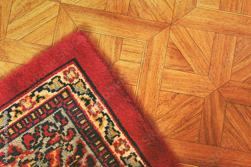 A beautiful carpet on the floor