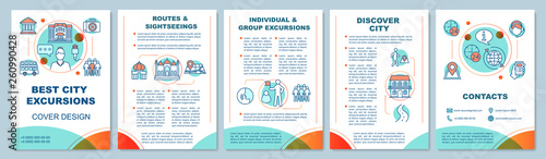 Excursion brochure template layout