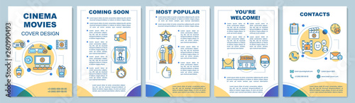 Cinema movie brochure template layout