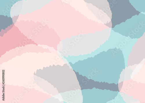 Background with decorative spots in pastel colors. Abstract vector background. Horizontal composition A4