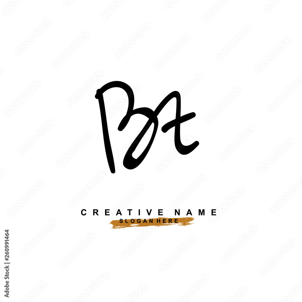 B T BT Initial logo template vector. B T BT Initial logo template vector.
