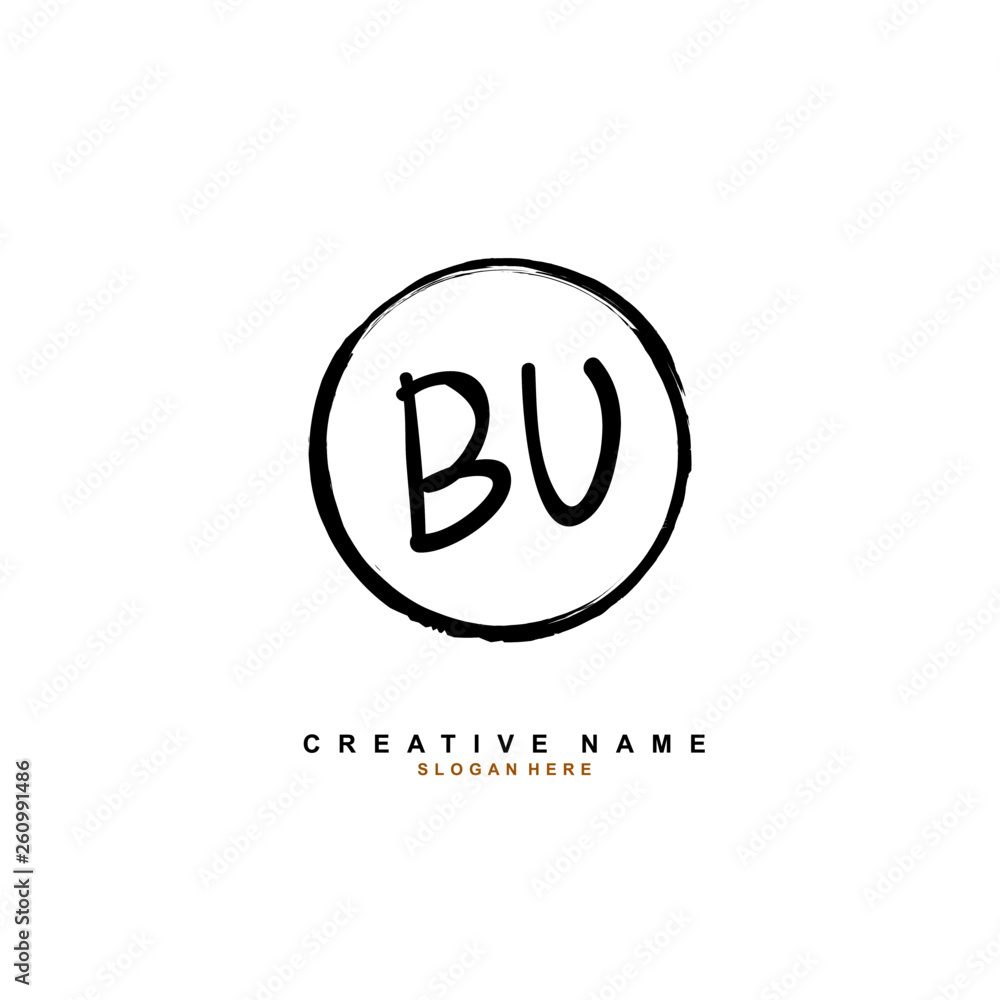 B U BU Initial logo template vector. B U BU Initial logo template vector.