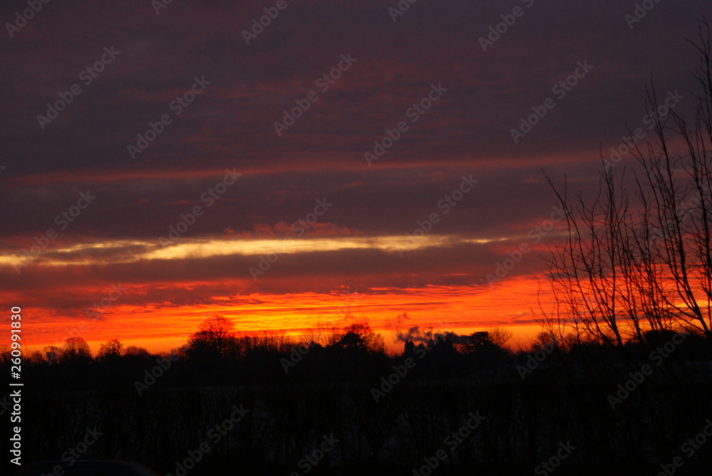 Fototapeta premium Sun rise Sun set sky horizon