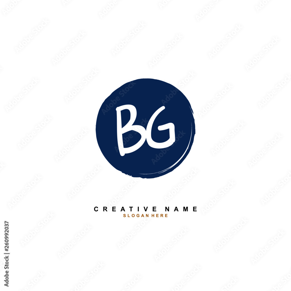 B G BG Initial logo template vector. B G BG Initial logo template vector.