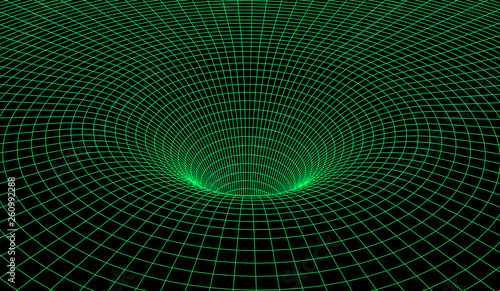 Black hole scheme with gravity grid as scientific abstract background