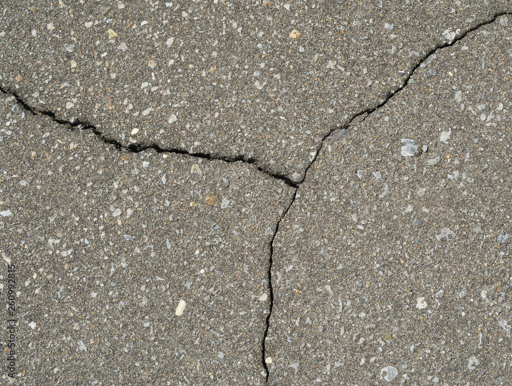 Obraz premium アスファルト 割れ目 素材