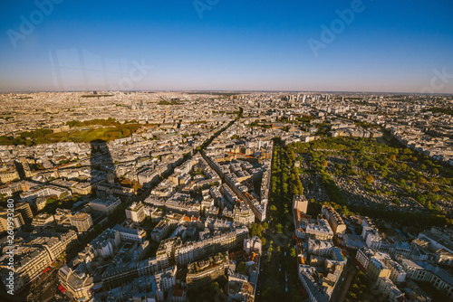 Aerial view of Paris, France