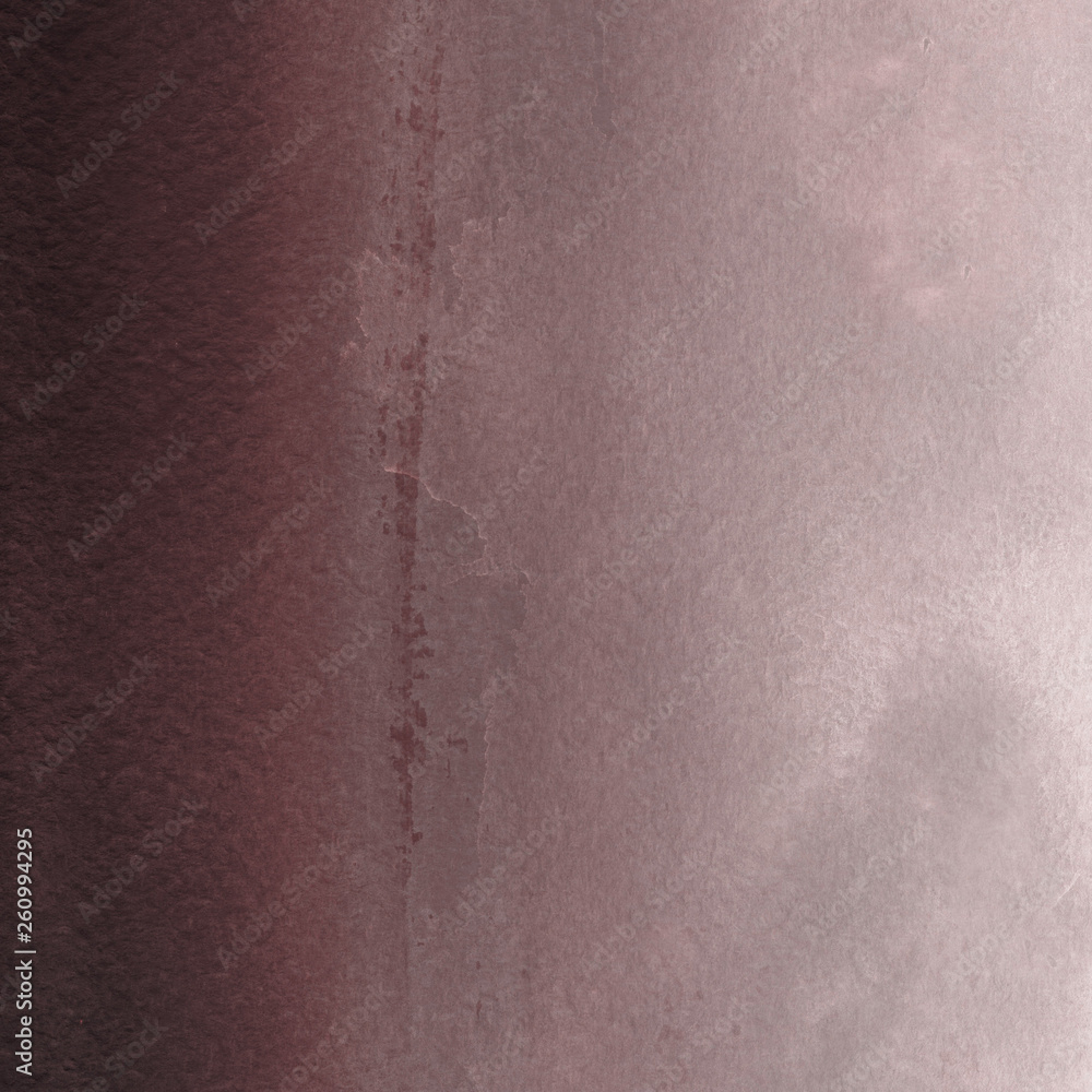 Fototapeta premium Red ink and watercolor texture on white paper background. Paint leaks and ombre effects. Hand painted abstract image.