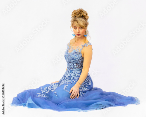 Wallpaper Mural Blaues Kleid Torontodigital.ca