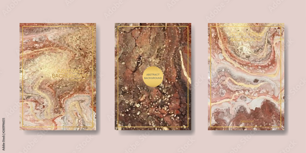 the big set of liquid marble with gold. flyer, business card, flyer, brochure, poster, for printing. trend vector the big set of liquid marble with gold. flyer, business card, flyer, brochure, poster, for printing. trend vector