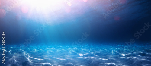 Blue Ocean Water Background