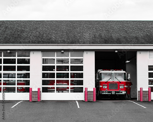 Fire Truck at the Station