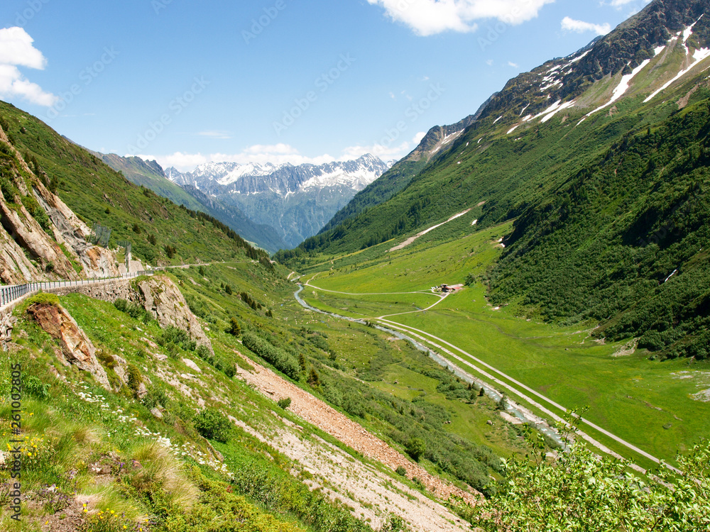 Fototapeta premium Sunsten, Landscapes of the mountains