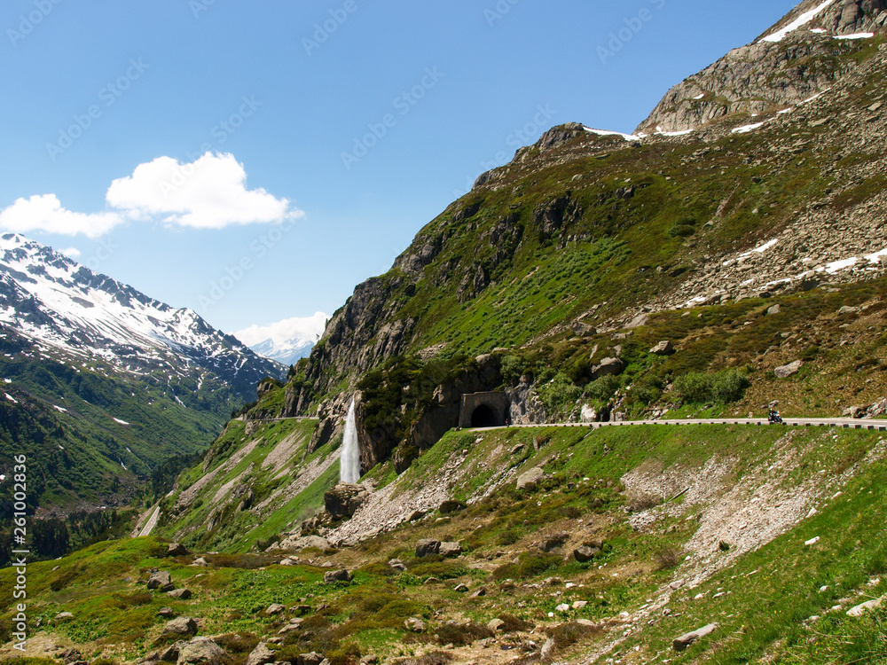 Fototapeta premium Sunsten, Landscapes of the mountains