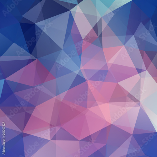 Background of pink, blue geometric shapes. Mosaic pattern. Vector EPS 10. Vector illustration