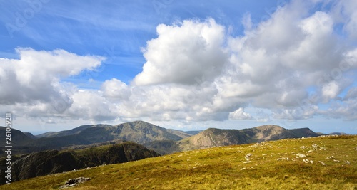 Sunlight on the Buttermere Fells