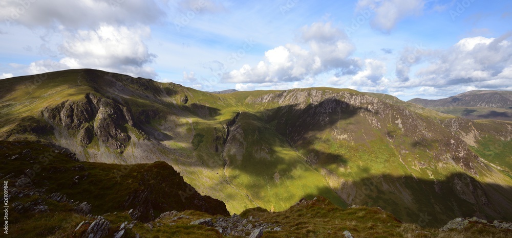 Shadows on Dale Head Crags