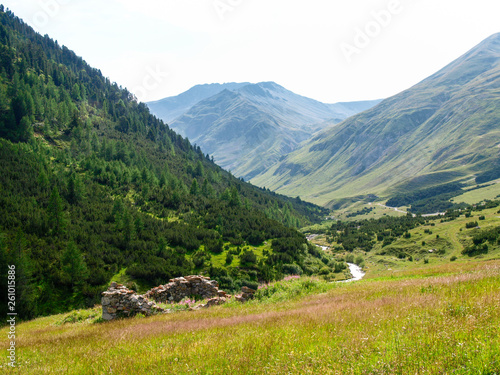 Mountain landscape of Val Federia