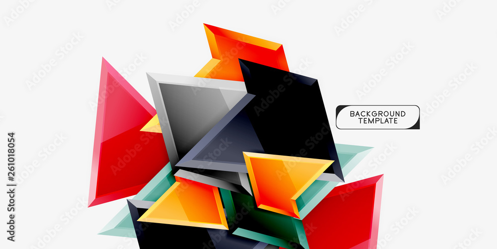 Bright colorful triangular poly 3d composition,abstract geometric background, minimal design, polygonal futuristic poster Bright colorful triangular poly 3d composition,abstract geometric background, minimal design, polygonal futuristic poster