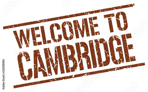 welcome to Cambridge stamp