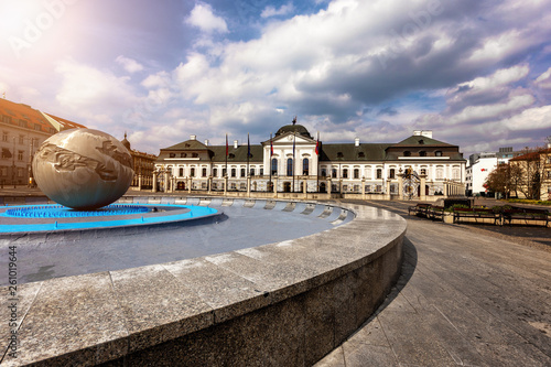 Photography Grassalkovichov, Presidential palace in Bratislava, Slovakia, Europe