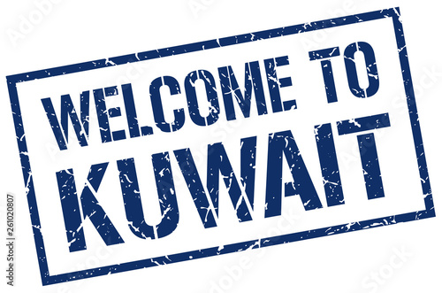 welcome to Kuwait stamp
