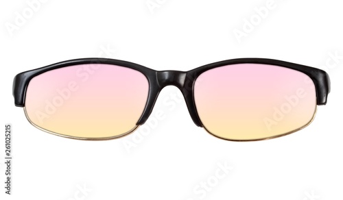 Sunglasses isolated on white background for applying on a portrait