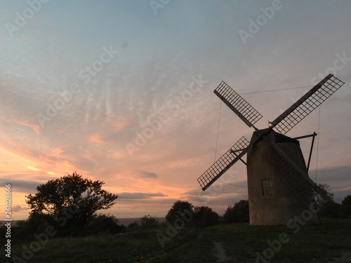 old stone windmill