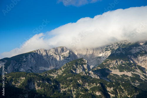 Clouds peak mountain,nature shape