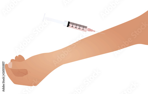 Drug addiction concept. vector illustration