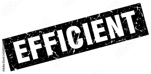 square grunge black efficient stamp