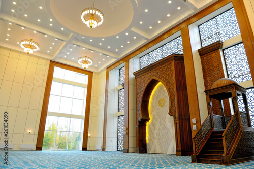 interior of the mosque photo