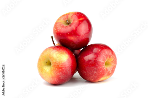 Fresh Apples isolated on white background.