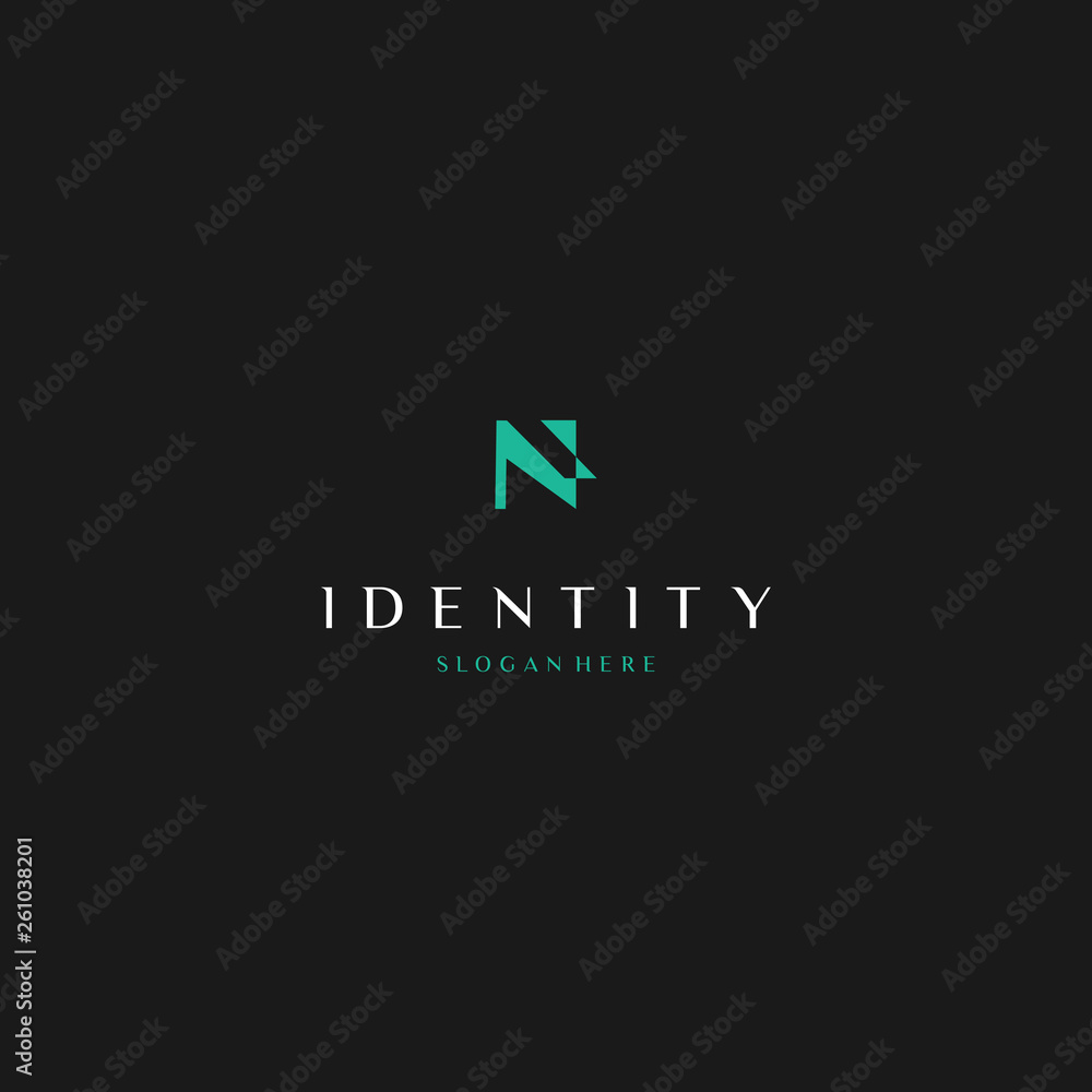 N Logo Design Template, Abstract Initial Letter N Logo, Flat Vector Logo Design Template Element. N Logo Design Template, Abstract Initial Letter N Logo, Flat Vector Logo Design Template Element.