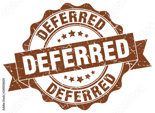 deferred stamp. sign. seal